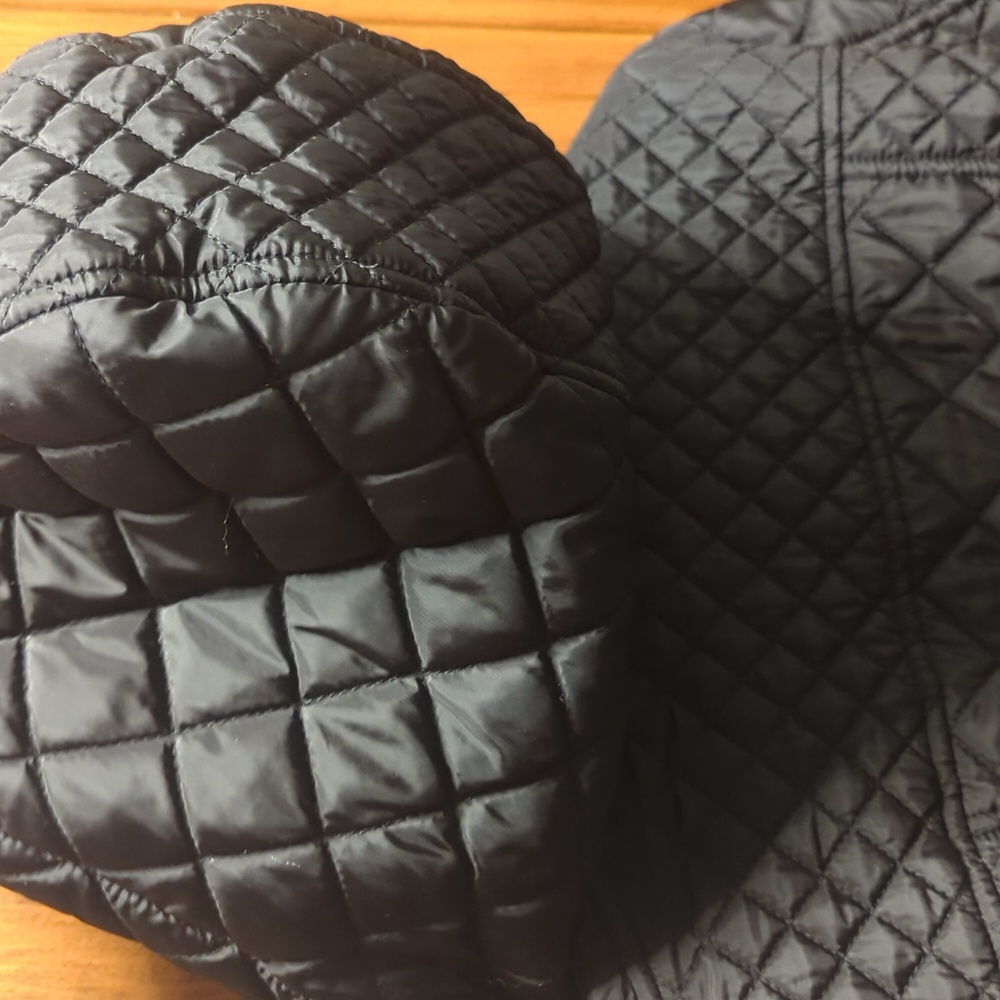 HFX Outdoors Women's Black Hooded Quilted Jacket Size Medium‎ Like New - Picture 9 of 10